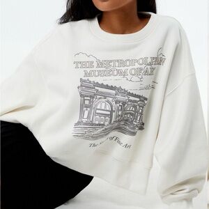 The Met x PacSun Fine Art Sketch Crew Neck Sweatshirt Small EUC